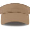 image:imageSun Visor hat Sports 100 Cotton amp Pigment Quick Adjust Strap Closure SunProtect Golf Men Women Visor Cap1 Khaki