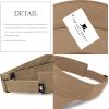 image:imageSun Visor hat Sports 100 Cotton amp Pigment Quick Adjust Strap Closure SunProtect Golf Men Women Visor Cap1 Khaki