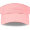 image:imageSun Visor hat Sports 100 Cotton amp Pigment Quick Adjust Strap Closure SunProtect Golf Men Women Visor Cap1 Light Pink