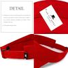 image:imageSun Visor hat Sports 100 Cotton amp Pigment Quick Adjust Strap Closure SunProtect Golf Men Women Visor Cap1 Red