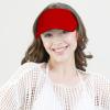 image:imageSun Visor hat Sports 100 Cotton amp Pigment Quick Adjust Strap Closure SunProtect Golf Men Women Visor Cap1 Red