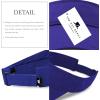 image:imageSun Visor hat Sports 100 Cotton amp Pigment Quick Adjust Strap Closure SunProtect Golf Men Women Visor Cap1 Royal Blue