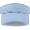 image:imageSun Visor hat Sports 100 Cotton amp Pigment Quick Adjust Strap Closure SunProtect Golf Men Women Visor Cap1 Sky Blue