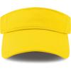 image:imageSun Visor hat Sports 100 Cotton amp Pigment Quick Adjust Strap Closure SunProtect Golf Men Women Visor Cap1 Yellow
