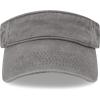 image:imageSun Visor hat Sports 100 Cotton amp Pigment Quick Adjust Strap Closure SunProtect Golf Men Women Visor Cap2 Pigment  Dark Grey