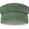 image:imageSun Visor hat Sports 100 Cotton amp Pigment Quick Adjust Strap Closure SunProtect Golf Men Women Visor Cap2 Pigment  Hunter Green
