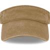 image:imageSun Visor hat Sports 100 Cotton amp Pigment Quick Adjust Strap Closure SunProtect Golf Men Women Visor Cap2 Pigment  Khaki
