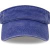 image:imageSun Visor hat Sports 100 Cotton amp Pigment Quick Adjust Strap Closure SunProtect Golf Men Women Visor Cap2 Pigment  Royal Blue