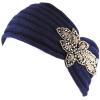 image:imageTHE HAT DEPOT 700HB80 Sequin Knit Headband with Flower Decoration8colors Navy