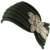 image:imageTHE HAT DEPOT 700HB80 Sequin Knit Headband with Flower Decoration8colors Olive