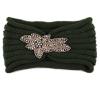 image:imageTHE HAT DEPOT 700HB80 Sequin Knit Headband with Flower Decoration8colors Olive