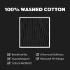 image:imageThe Hat Depot  100 Cotton Soft and Light Cuffed Skull Plain Daily Washed BeanieBlack
