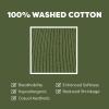 image:imageThe Hat Depot  100 Cotton Soft and Light Cuffed Skull Plain Daily Washed BeanieOlive 2