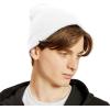 image:imageThe Hat Depot  100 Cotton Soft and Light Cuffed Skull Plain Daily Washed BeanieWhite