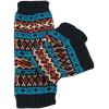 image:imageThe Hat Depot  Long Womens Knit Boot Topper Leg Warmer2 Style 2  BlackTurquoise