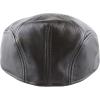 image:imageThe Hat Depot  Made in USA Proudly Premium Quality Genuine Leather Gatsby Ivy Soft Ascot Hat1 Made in Usa  Leather Black