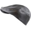image:imageThe Hat Depot  Made in USA Proudly Premium Quality Genuine Leather Gatsby Ivy Soft Ascot Hat1 Made in Usa  Leather Black
