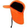 image:imageThe Hat Depot  Outdoor Safari Hiking Fishing Sun Block Cap Hat1 Cap  Blaze Orange