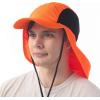 image:imageThe Hat Depot  Outdoor Safari Hiking Fishing Sun Block Cap Hat1 Cap  Blaze Orange
