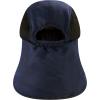 image:imageThe Hat Depot  Outdoor Safari Hiking Fishing Sun Block Cap Hat1 Cap  Navy