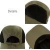 image:imageThe Hat Depot  Outdoor Safari Hiking Fishing Sun Block Cap Hat1 Cap  Olive
