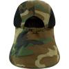 image:imageThe Hat Depot  Outdoor Safari Hiking Fishing Sun Block Cap Hat1 Cap  Wood Camo