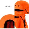 image:imageThe Hat Depot  Outdoor Safari Hiking Fishing Sun Block Cap Hat2 Hat  Blaze Orange