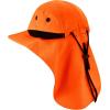 image:imageThe Hat Depot  Outdoor Safari Hiking Fishing Sun Block Cap Hat2 Hat  Blaze Orange
