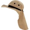 image:imageThe Hat Depot  Outdoor Safari Hiking Fishing Sun Block Cap Hat2 Hat  Khaki