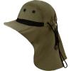 image:imageThe Hat Depot  Outdoor Safari Hiking Fishing Sun Block Cap Hat2 Hat  Olive