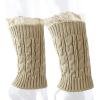 image:imageThe Hat Depot  Short Womens Knit Boot Topper Leg Warmer1 Style 7  Beige