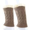 image:imageThe Hat Depot  Short Womens Knit Boot Topper Leg Warmer1 Style 7  Khaki