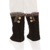 image:imageThe Hat Depot  Short Womens Knit Boot Topper Leg Warmer2 Style 3  Brown