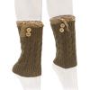 image:imageThe Hat Depot  Short Womens Knit Boot Topper Leg Warmer2 Style 3  Khaki