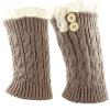 image:imageThe Hat Depot  Short Womens Knit Boot Topper Leg Warmer5 Style 1  Khaki