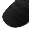 image:imageThe Hat Depot  Visor Beanie Unisex Winter Knit Skull Beanie with Brim Hat1 Navy
