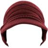 image:imageThe Hat Depot  Visor Beanie Unisex Winter Knit Skull Beanie with Brim Hat2 Slouchy  Burgundy