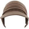 image:imageThe Hat Depot  Visor Beanie Unisex Winter Knit Skull Beanie with Brim Hat2 Slouchy  Khaki