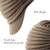 image:imageThe Hat Depot  Visor Beanie Unisex Winter Knit Skull Beanie with Brim Hat2 Slouchy  Khaki