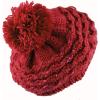 image:imageThe Hat Depot  Winter Multi Color Pom Pom Knit Beret Hat2 Style 2  Burgundy