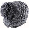 image:imageThe Hat Depot  Winter Multi Color Pom Pom Knit Beret Hat2 Style 2  Dark Gray
