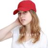 image:imageThe Hat Depot 100 Cotton Canvas 6Panel LowProfile Adjustable Dad Baseball CapRed