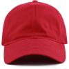 image:imageThe Hat Depot 100 Cotton Canvas 6Panel LowProfile Adjustable Dad Baseball CapRed
