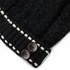 image:imageThe Hat Depot 1000CMHWomens Knit Beanie with Buttons and Pom Pom Winter HatBlack