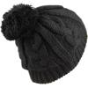 image:imageThe Hat Depot 1000CMHWomens Knit Beanie with Buttons and Pom Pom Winter HatBlack2
