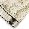 image:imageThe Hat Depot 1000CMHWomens Knit Beanie with Buttons and Pom Pom Winter HatIvory