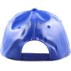 image:imageThe Hat Depot 1300 Plain Faux Leather Snapback Baseball One SizeCapBlue