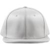 image:imageThe Hat Depot 1300 Plain Faux Leather Snapback Baseball One SizeCapGrey
