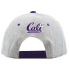 image:imageThe Hat Depot 1300A Premium Quality Republic California Soft Heather Grey Snapback Cap Purple
