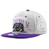 image:imageThe Hat Depot 1300A Premium Quality Republic California Soft Heather Grey Snapback Cap Purple